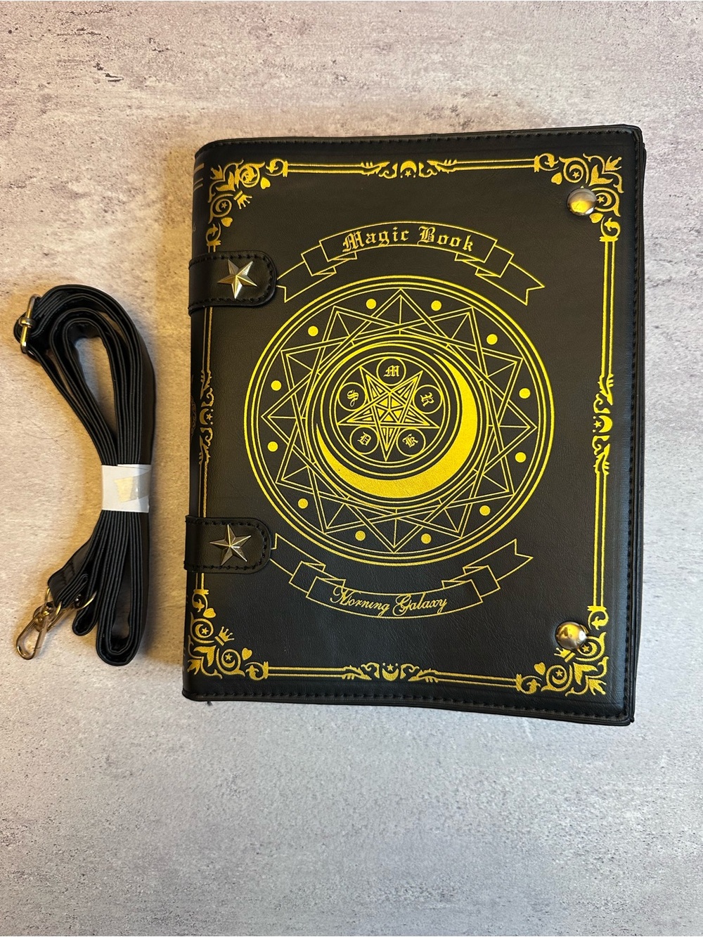 MORNING GALAXY MAGIC BOOK PURSE • GOTHIC GRIMOIRE 🖤✨